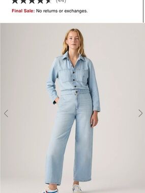 Levi's medium Wash Denim Jumpsuit